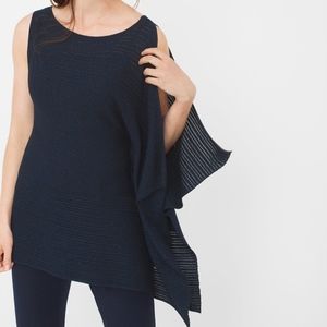 White House Black Market Sweater Navy Sleeveless